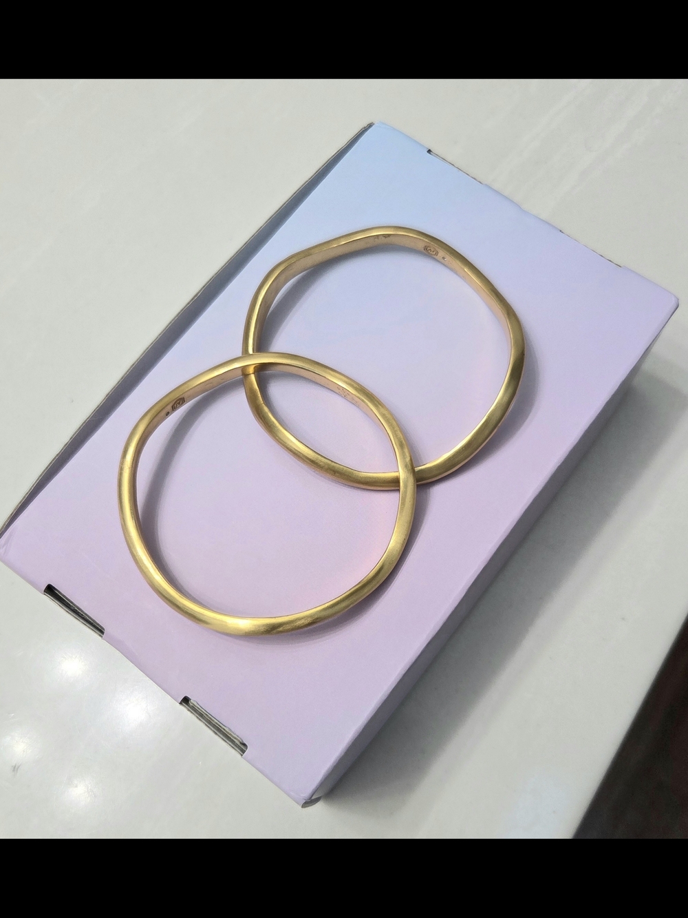 Julie Vos 24K Gold Plate Wave Bangle - Picture 6 of 7
